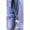 Women Denim Blouse Jacket Spring Autumn Korean Splicing Ladies Cowboy Shirt Tops Casual Stripe Female Windbreaker