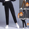 Thick Plush Corduroy Casual Pants For Women Warm Autumn Winter Trousers High Waist All Match Harem Pants Ladies