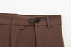 Spring Office Lady Elegant Brown Women Suit Casual Sashes Oversized Shrug Blazer Chic Zipper Long Pant