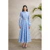 Spring Autumn High End Elegant Birthday Party Women's Dress French Hook Flower Single Breasted Slim Lace Long Dress S89
