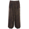 Animal Print Lantern Pants Women's Pants Autumn Elegant Pleated Oversized Baggy Trousers Ladies Wide Leg Pants