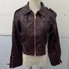 Retro Solid Lace Up Leather Short Jackets Women Chic Lapel V-neck Waist Cinching Cropped Jackets Lady Daily High Street Outwear