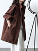 Temperament Short Trench For Women Lapel Single Breasted Solid Color Pockets Design Coat Spring Autumn 2Z2225