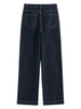 Straight High Waist Jeans for Women Winter Solid Simple All-match Long and Short Versatile Pants Korean Style