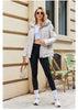 Gasmam Winter Down Jackets Women Warm Pluggable Sleeve Thermal Vest Classic zipper Lacing Design Pocket Hooded Parkas 83369