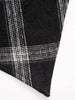 Womens Asymmetic Hem Plaid Skirt Buckle Strap Detail Casual Midi A Line Dress Black Skirts