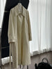 Women Coffee Brief Belted Big Size Long Trench Lapel Long Sleeve Windbreaker Tide Spring Autumn 1DJ3893