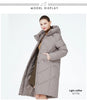 winter quilted coat long womens cotton jacket warm casual hooded parka GWD3716I