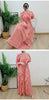 Ruffles Pleated Dress Women Round Neck Flare Sleeves Solid Maxi Belt Dresses Party Spring 2AA1502