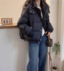 Parkas Women's Jacket Korean Autumn Winter Loose Hooded Thicken Warm Short Down Cotton Padded Coats Female Tops