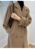 101801 Women Coat Winter Women's Jacket 10% Cashmere 90% Wool Classic Camel Wool Coat