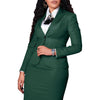 Women's Set Full Sleeve Button Blazer + Skirts Suit Winter Casual Streetwear Two 2 Piece Set Africa OL Work Outfits