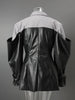 PU Leather Patchwork Blazer Women's Lapel Slim Double Breasted Long Sleeves Suit Jacket Autumn 7A1518