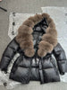 Lagabogy Real Fox Fur Collar Winter Women Hooded Puffer Jacket 90% White Goose Down Coat Female Thick Waterproof Outerwear