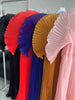 Yudx Pleated Fall Handmade Pleated Women's Dresses Loose Plus Size Women's High Smocked Dress Long Dress