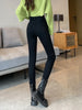 Skinny Women's Warm Jeans Winter Thicken Fleece Stretch High Waist Pencil Pants Korean Black Blue Gray Velvet Leggings