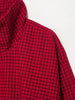 Ladies High Street Casual Chic Red Autumn Winter Women Jacket Outfits Plaid Stand Collar Zipper Loose Bomber Jacket Coat Female