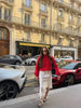 Women's Jacket Autumn Red Long-Sleeve Drawstring Decorative Festive Hoodie Zipper Cardigan Casual Versatile