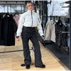 Skiing Long Pant Sets For Women Thick Stand Collar Cotton Jacket High Waist Wide Leg Trouser 2 Pieces Sets Skateboard Outfit