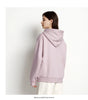 Jacket Women Fleece Drop Shoulder Loose Lazy Sweatshirt White Winter Minimalist Hooded Women's Clothing