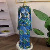 Women Full Sleeve Leaf Print Stacked Bodycon Long Dress Fall Evening Birthday Night Party Vestidos Sexy Dresses