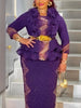 Elegant Plus Size African Party Dresses for Women Dashiki Ankara Wedding Evening Gown Elegant Muslim Maxi Dress