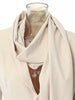Women Apricot Irregular Big Size Elegant Blazer Scarf Collar Long Sleeve Jacket Spring Autumn 1DH4167
