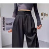 Women Suit Pants Spring Autumn High Waist Slimming Draping Straight Casual Loose Wide Leg Trousers For Office Daily Wear