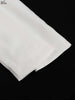 Elegant White O-Neck Womens Dresses Wrist Sleeve Single Breasted Dresses Casual High Waisted Ankle-Length Dress