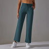 Women Leggings Wide Leg Flare Pants With Pockets Drawstring Sports Trousers High Waist Flared Yoga Leggings Fitness Running Jogg