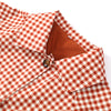 Women Red Plaid Long Trench Coat Casual Lapel Single Breasted Full Sleeve Windbreaker Jacket Y2k Autumn Lady Streetwear