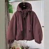 Korean Solid Casual Trench Coat Women Spring Autumn Loose Long Sleeve Hooded Zipper Windbreaker Female Outerwear
