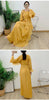 Ruffles Pleated Dress Women Round Neck Flare Sleeves Solid Maxi Belt Dresses Party Spring 2AA1502