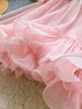 French Sweet Bow Camisole Mini Dress for Women Korean Version Pink Ruffle Edge Sexy A-line Dress T106