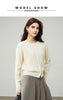 Cardigans For Woman, Fleece Wool, Round Collar, Soft Cozy Sweaters, 100%Wool, Fall Winter Jackets