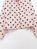 Woman Long Sleeve Polka Dot Solid Jacket High Collar Single Breasted Drawstring Coat Spring High Street Lady Chic Jackets