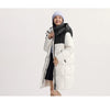 Down Jacket Women Long Length Waterproof Oil-proof Stain-proof Winter Detachable Hooded Winter Clothing Coats