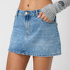 Washed Denim Skirt Women Simple All-match Girl Mini Skirts Temperament Commuting Style Female Clothing