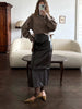 Vintage Street Leather Skirts Coats Suits Women Standneck Zipper Full Sleeves Sets Female Lady Solid Streetwears