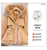 Detachable Pai Overcomes Women's Winter Casual Down Cotton Thicken Hooded Coat Female loose Warm Wool Overcoat
