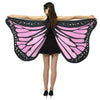 1pc Womens Butterfly Wings Polyester Butterfly Cape for Stage Dress-up Shawl Cloak Fancy Dress Costume 150x70cm