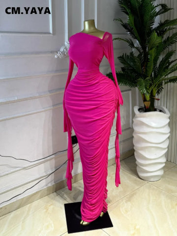 Women Ruffles Long Sleeve Ruched Stacked Bodycon Maxi Long Dress Vacation Party Birthday Long Dresses Vestidos
