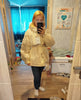 Detachable Pai Overcomes Women's Winter Casual Down Cotton Thicken Hooded Coat Female loose Warm Wool Overcoat