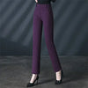 Black Women's High Waist Stretch Suit Pants, Slim Trousers, Purple Green Brown Pantalones, Asian Size M-6XL