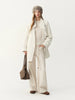 Winter Women's Commute Stand Collar Direct Down Fill Trench Style Down Puffer Coat Warm Thick Quilted Outerwear