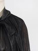 Chic Prom Robe for Women Scarf Collar Lantern Sleeve High Waist Temperament Pleated Evening Dress Female Clothes
