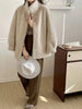 Eco-friendly Mink Fur Windproof Stand Collar Faux Mink Coat For Women Warm Winter Thick Jackets With Pockets 2DB5167