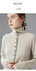 Autumn Women's Cardigan 100% Cashmere Knitted Sweater Chic Tops Female Causal Turtleneck Collar Loose Size Jacket Coat