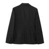 Women Blazer Elegant Turn-Down Collar Long Sleeves Suit Jacket Single Breasted Office Ladies Blazers Coats
