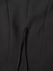 Solid Patchwork Lace Up Chic Blazer For Women Notched Collar Long Sleeve Temperament Blazers Female Style